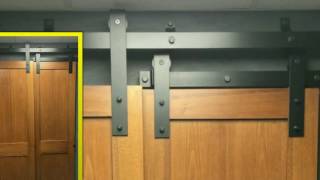 Goldberg Brothers Standard Series bypass barn door hardware [upl. by Mahtal]