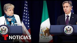 Delegados de Estados Unidos y México se reúnen para abordar la crisis en la frontera [upl. by Hayse]