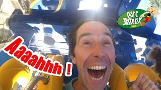 PARC ASTERIX grosses sensations avec OSIRIS la TRACE DU HOURRA et lOXYGENARIUM [upl. by Akiemehs]