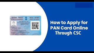 How to Apply Pan Card Online through CSC NSDL PAN SERVICEpancard [upl. by Anaeel]