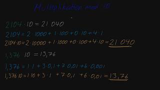 Multiplikation med 10  Tal och de fyra räknesätten  Åk 7 [upl. by Loraine]