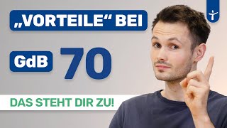 GdB 70  Vorteile und Rechte  Steuerfreibetrag Schwerbehinderung KfzSteuer Rente2024 [upl. by Nlocnil]