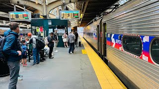 SEPTA trains Gray 30th Street Station Philadelphia Pennsylvania 9272024 [upl. by Aerbas]