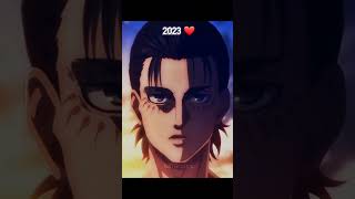 Eren Mikasa Armin edit 2013 and 2023 ❤anime attackontitan eren mikasa armin [upl. by Ennaus]