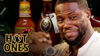 Kevin Hart Catches a High Eating Spicy Wings  Hot Ones [upl. by Alviani]