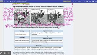 Summarizing Literary Text Part 1 Ready Reading Level G Lesson 8 [upl. by Viveca]