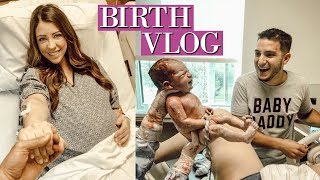 EMOTIONAL LIVE BIRTH VLOG  24 HOUR LABOR SUCCESSFUL VBAC [upl. by Elleral]