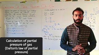 Calculation of partial pressure of gas  Dalton’s law of partial pressure  ch3  11th class Chem [upl. by Armitage]