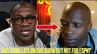 Shannon Sharpe CONFRONTS OCHOCINCO LIVE amp PRESSES HIM For Being UNPROFESSIONAL [upl. by Savina]