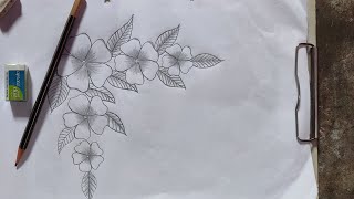 Easy flower drawing bananadrawing kaise banaye  flower drawing [upl. by Doniv]