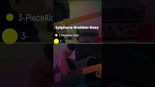 Killer Rock Bass Epiphone Grabber Bass shorts reel epiphonegrabberbass [upl. by Asoj73]