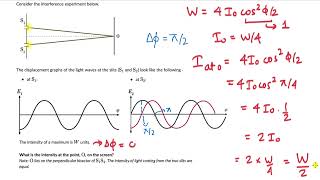 Worked examples Intensity variation in doubleslit  Wave Optics  Physics  Khan Academy [upl. by Alpheus150]