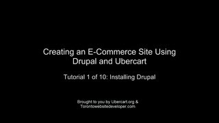 Drupal 7  Ubercart Tutorial 1 of 10 Configuring Your Server Database and Installing Drupal [upl. by Schmidt]