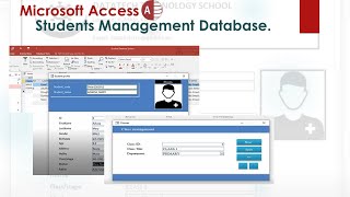 Creating students management database in Microsoft Access \ Full tutorial [upl. by Retlaw]