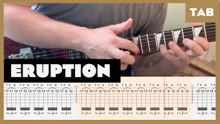 Van Halen  Eruption  Guitar Tab  Lesson  Cover  Tutorial [upl. by Aicinod]