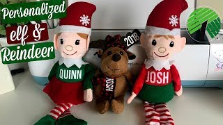 DIY DOLLAR TREE PERSONALIZED ELF AND REINDEER USING CRICUT [upl. by Tenaej187]