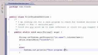 Windows Services List Using Java [upl. by Ecerahc]