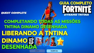 como FAZER TODAS AS MISSÕES TNTINA DÍNAMO DESENHADA DESAFIOS TAREFAS no cap2 fortnite gratis Remix [upl. by Akihsan]