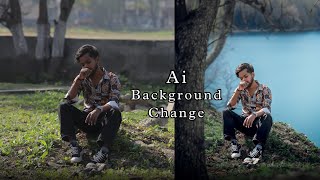 Easy Step To Change Background With Using Ai  Tool [upl. by Agnesse329]