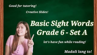 Basic Sight Words Grade 6  Set A [upl. by Ocicnarf]