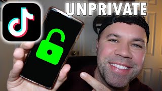 How To Un Private Tik Tok Account  Make TikTok Account Private to Public [upl. by Alleahcim292]