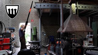 Forging the Grutte Pier sword part 1 forging the blade [upl. by Yrrehs]