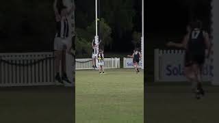 Strong Mark amp Goal  Morningside v Sherwood U17s australia rugby football sports goals afl [upl. by Minna]