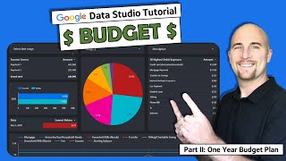 Create an Awesome Budget Dashboard with Data Studio amp Google Sheets  Google Data Studio Tutorial [upl. by Arayc]