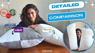 Wakefit vs Recron pillows Comparison and Review  Best Pillows for Sleeping [upl. by Neiviv]