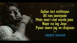 Dil Na Jaaneya Full Song Lyrics  Arijit Singh  Good Newwz  Dil na janiya arijit singh  Audio [upl. by Ylrebmi624]