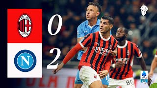 Defeat at San Siro  AC Milan 02 Napoli  Highlights Serie A [upl. by Ekal]