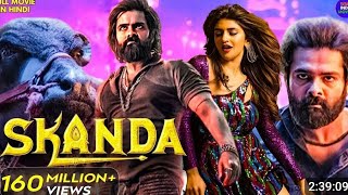 Ram Pothinenis  SKANDA  New Released South Indian Hindi Dubbed Movie 2024  Sreeleela [upl. by Naehs655]