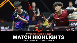 Lin Shidong vs Dang Qiu  MS R16  WTT Finals Men Doha 2023 [upl. by Bibbie863]