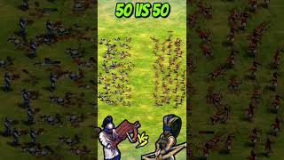 50 Elite Chu Ko Nu vs 50 Elite Plumed Archers AoE2 Shorts [upl. by Ralston]