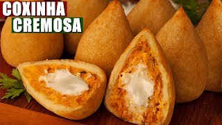 COXINHA DE FRANGO COM CATUPIRY  Menino Prendado [upl. by Halil]