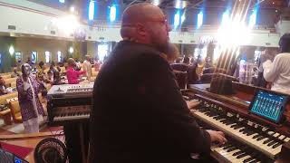 Praise snippet  GMS COGIC Black History Month Sunday  21824  Dan quotSpiffyquot Neuman on organ [upl. by Leamiba474]