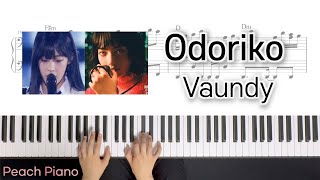 Vaundy  무희踊り子 Odoriko 피아노 커버 악보ㅣPiano cover Sheet [upl. by Manwell]