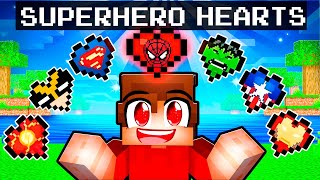 Techy has SUPERHERO Hearts in Minecraft [upl. by Golding]