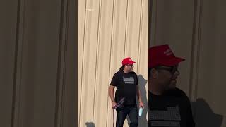 Moment rally goers notice shooter on roof as he tried to assassinate Donald Trump [upl. by Ahtel]