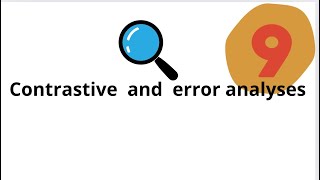 Language transfermistakesError correctionovergeneralizationContrastive and error analysesشرح [upl. by Hallvard]