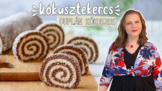 Kókuszos keksztekercs recept [upl. by Amaerd]