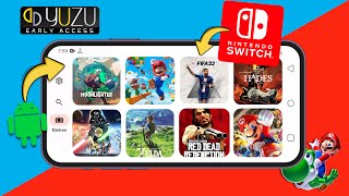 How to play Nintendo Switch Games on Android  Yuzu Early Access [upl. by Adyht]