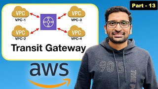 AWS VPC Transit Gateway  Step by Step Tutorial Part 13 [upl. by Thornie]