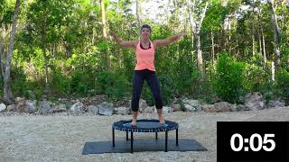 20 Mins BEGINNERS Low Impact Rebounding Circuit on a Leaps amp Rebounds Trampoline Rebounder [upl. by Uot]