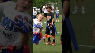 Youth Flag Football player JUKES the defender WOAH flagfootball flagfootballhighlights [upl. by Giannini]