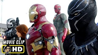 CAPTAIN AMERICA CIVIL WAR 2016 Full Airport Battle Scene HD Marvel Clip [upl. by Lomax]