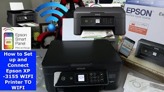 How to Set Up  Connect Epson XP 3155 WIFI Printer To WIFI [upl. by Aenal]