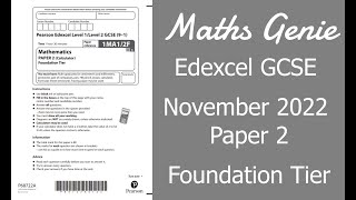 Edexcel Foundation Paper 2 November 2022 Exam Walkthrough [upl. by Valtin]