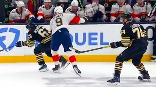 Sam Bennett Hit on Brad Marchand  Panthers vs Bruins Round 2 Game 3 NHL Playoffs Highlights [upl. by Loralee]