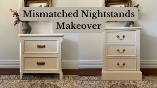 Mismatched Nightstands Makeover [upl. by Nena]